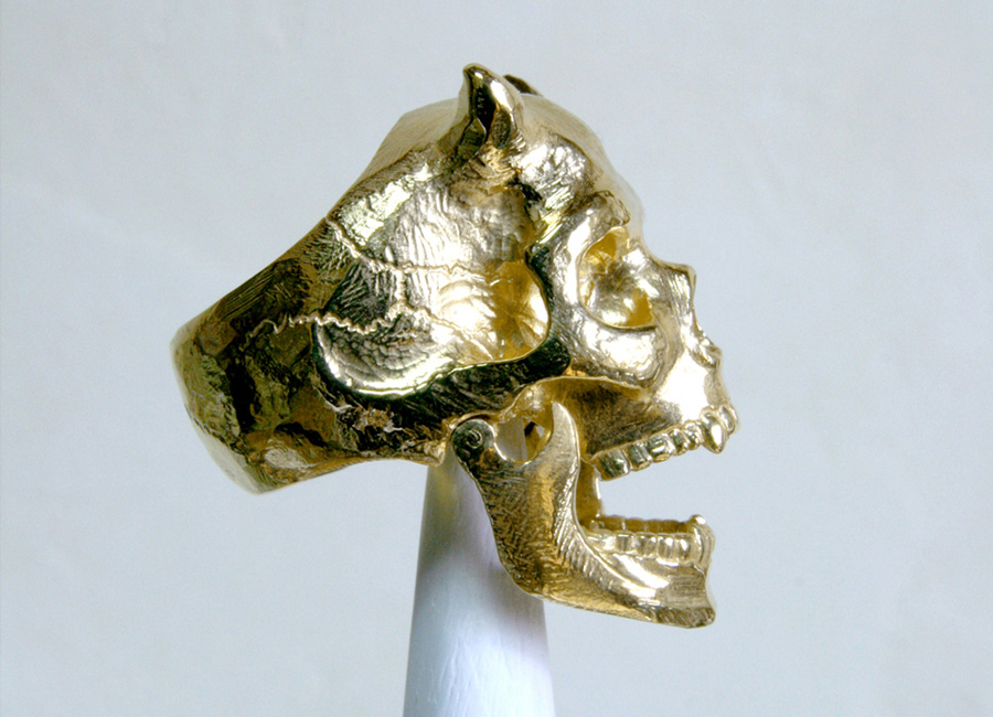 Vitruvian skull horn